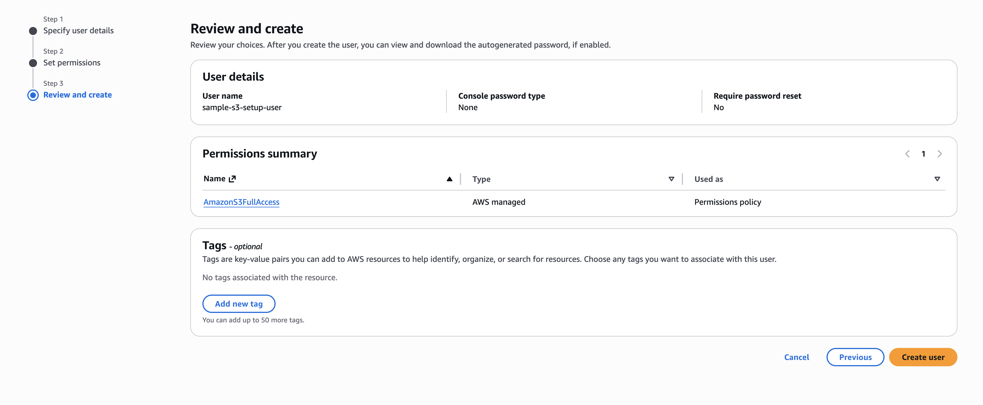 Create User
